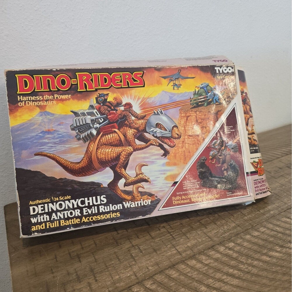 1987 Tyco Dino-Riders Deinonychus Antor Evil Rulon Original Box ONLY Vintage